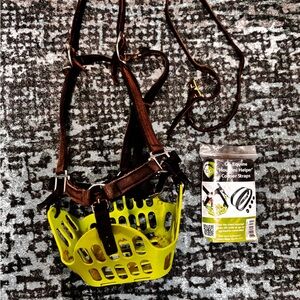 GreenGuard Grazing Muzzle & Houdini Straps - Horse size 🐎